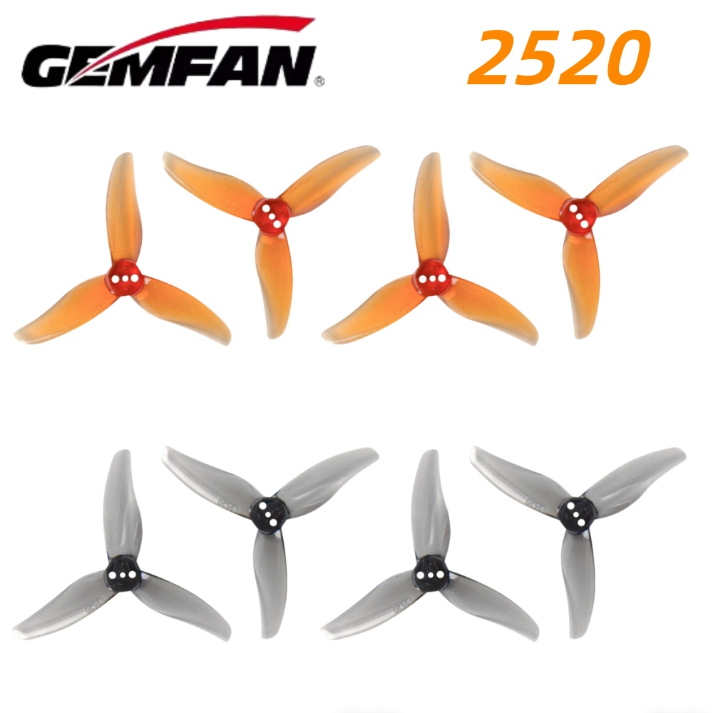 Fpv Drone Motor - 4쌍 Gemfan 허리케인 2520 2.5X2X3 3블레이드